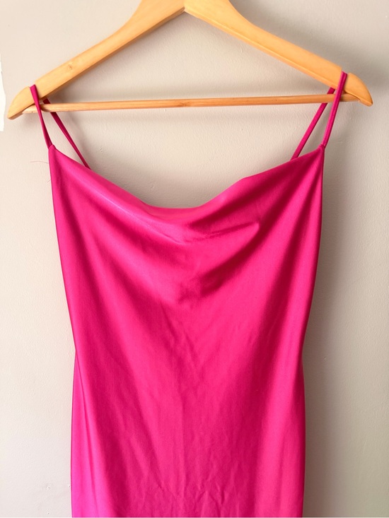 Dresses & Skirts - Hot Pink Slip Dress with Cowl Neck